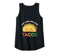 Womens Just A Girl Who Loves Tacos Mexican Food Lover Men Women Tank Top