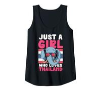 Womens Just A Girl Who Loves Thailand Elephant Tank Top