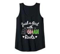 Womens Just A Girl with Afghan Roots Afghanistan Women Girls Tank Top