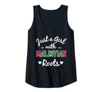 Womens Just A Girl With Maldivian Roots Maldives Girls Dress Tank Top