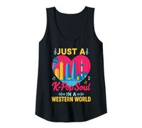 Womens Just A K-Pop Soul in A Western World K Pop Lover Tank Top