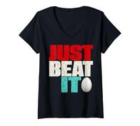 Women's Just Beat It - Just Beat it Graphic V-Neck T-Shirt