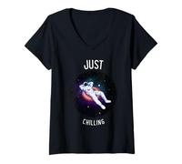 Womens Just Chilling V-Neck T-Shirt