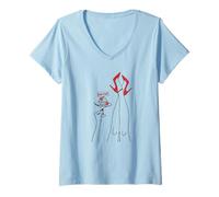 Womens Just Divorced New Start Funny Stiletto Party Fresh Beginning V-Neck T-Shirt