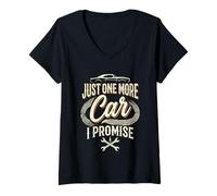 Women's Just One More Car I Promise V-Neck T-Shirt