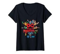 Women's Justice League DC Through the Ages V-Neck T-Shirt