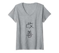 Womens Kaizen - The Pursuit of Continuous and Infinite Improvement V-Neck T-Shirt