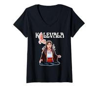 Women's KALEVALA Kullervo's Sister - Finnish Mythology Women V-Neck T-Shirt