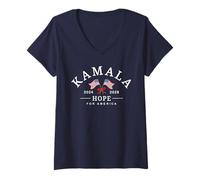 Womens Kamala Hope for America 2028 V-Neck T-Shirt