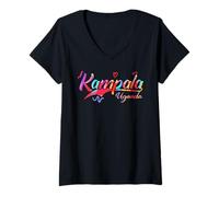Womens Kampala Uganda | Vacation Travel V-Neck T-Shirt