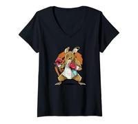 Women's Kangaroo Nature Wildlife, V-Neck T-Shirt