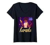 Women's Karaoke Diva Tee: Sing Your Heart Out in Style Singer Music V-Neck T-Shirt