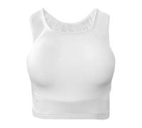 Womens Karate Chest Protector Sports Chest Guards for Home Gym Mma Taekwondo L, White