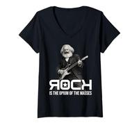 Women's Karl Marx Communism Communist Socialist Retro Vintage Funny V-Neck T-Shirt