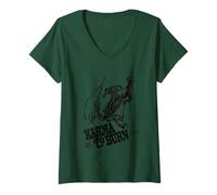 Women's Karma to Burn Mountain Czar V-Neck T-Shirt