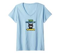 Womens Karma: You Started It V-Neck T-Shirt