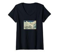 Womens Katsushika Hokusai, Thirty-six Views of Fugaku V-Neck T-Shirt