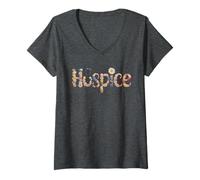 Women's Kawaii Hospice Nursing Home Crew Nursing School Graduation V-Neck T-Shirt