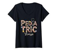 Women's Kawaii Pediatric Nurse Nursing School Cottagecore Unit V-Neck T-Shirt