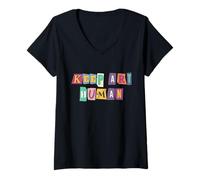 Womens Keep Art Human Creativity Resistance Support Artist Rights V-Neck T-Shirt
