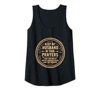 Womens Keep My Husband in Your Prayers I Don't Have One Yet Funny Tank Top
