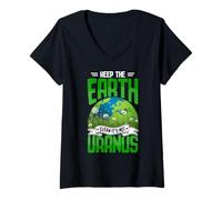 Women's Keep The Earth Clean It's Not Uranus V-Neck T-Shirt