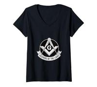 Women's Keepers of The Light Masonic Square and Compass V-Neck T-Shirt