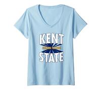 Womens Kent State Golden Flashes | NCAA University Merch | 19KSTRAY V-Neck T-Shirt