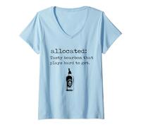 Womens Kentucky Bourbon Whiskey Allocated Bourbon Hunter Funny V-Neck T-Shirt