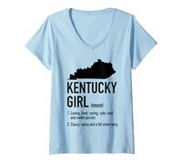 Women's Kentucky Girl Definition Vintage Pride V-Neck T-Shirt