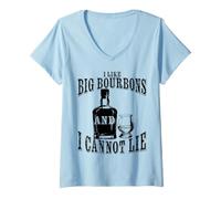 Women's Kentucky Whiskey I Like Big Bourbons and I Cannot Lie V-Neck T-Shirt