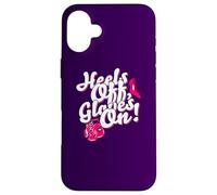 Womens Kickboxer Boxing: "Heels Off, Gloves On" Case for iPhone 16 Plus
