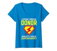 Womens kidney transplant tees the kidney donor tee organ donor V-Neck T-Shirt