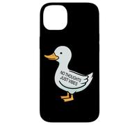 Womens Kids Funny No Thoughts Just Vibes Duck Lover Case for iPhone 14 Plus