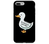 Womens Kids Funny No Thoughts Just Vibes Duck Lover Case for iPhone 7 Plus/8 Plus