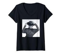 Womens Kids In America Pop Singer Kim Wilde By Simon Fowler V-Neck T-Shirt