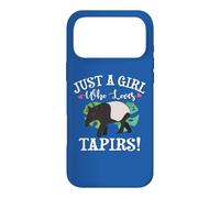 Womens Kids Just A Girl Who Loves Tapirs Lover Case for iPhone 17 Pro Max