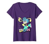 Womens KIDZ BOP Live - Beats on Repeat V-Neck T-Shirt