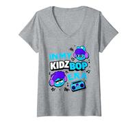 Womens Kidz BOP Live - in My Kidz BOP Era (Blue and Purple) V-Neck T-Shirt