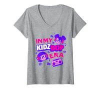 Womens Kidz BOP Live - in My Kidz BOP Era (Pink and Purple) V-Neck T-Shirt