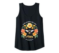 Womens Kind Words are Like Honey Sweet to The Soul Christians Tank Top