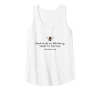 Womens Kind Words are Like Honey Sweet to The Soul Christians Tank Top