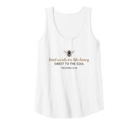 Womens Kind Words are Like Honey Sweet to The Soul Christians Tank Top