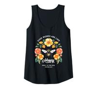 Womens Kind Words are Like Honey Sweet to The Soul Christians Tank Top