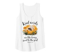 Womens Kind Words are Like Honey Sweet to The Soul Christians Tank Top