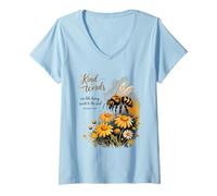 Womens Kind Words are Like Honey Sweet to The Soul Christians V-Neck T-Shirt