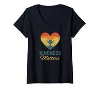 Womens Kindness Matters V-Neck T-Shirt