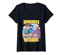 Women's Kindness Week Celebrate Empathy V-Neck T-Shirt