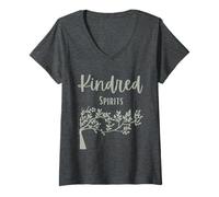Womens Kindred Spirits-Anne with an E-One with Nature V-Neck T-Shirt