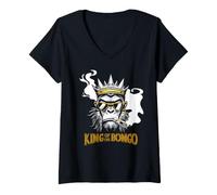 Women's King of the Bongo V-Neck T-Shirt